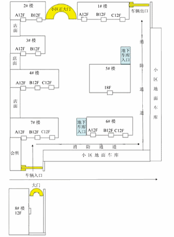 图2  东方星城小区总体平面图