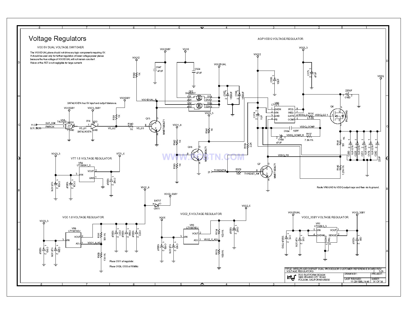 820e主板稳压器电路图微机单片机