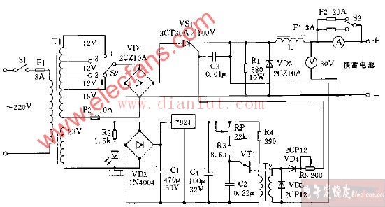【图】晶闸管充电器电路图及其工作原理电源电