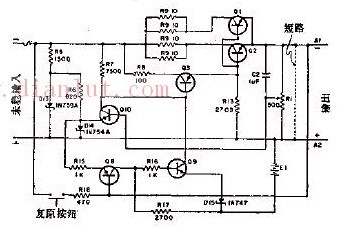 【图】稳压电源短路保护电路电源电路 电路图