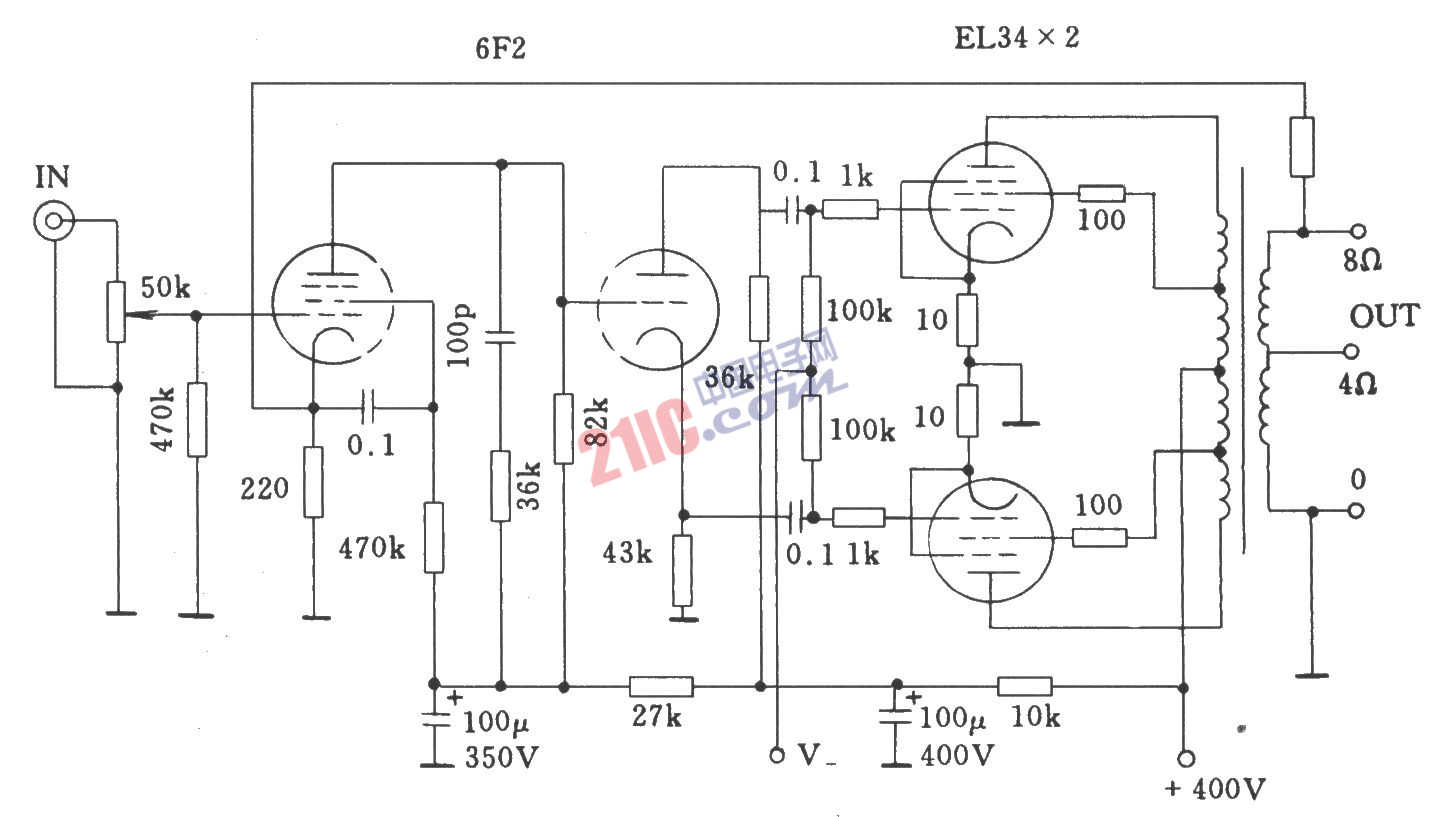 【图】电子管Dynaco ST70功放电路的基本电路
