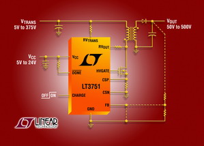 Linear推出反激式控制器 LT3751