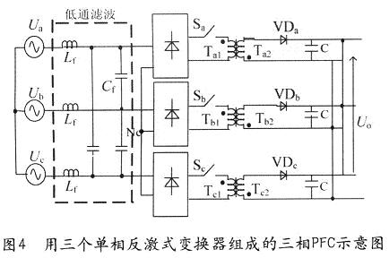 单相PFC电路由反激电路构成