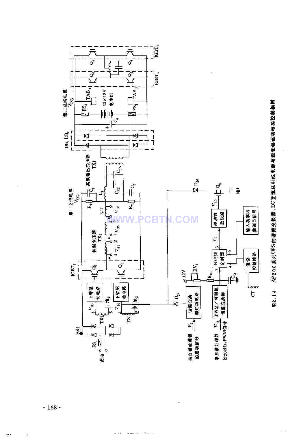 AP200系列UPS的谐振变换器电路