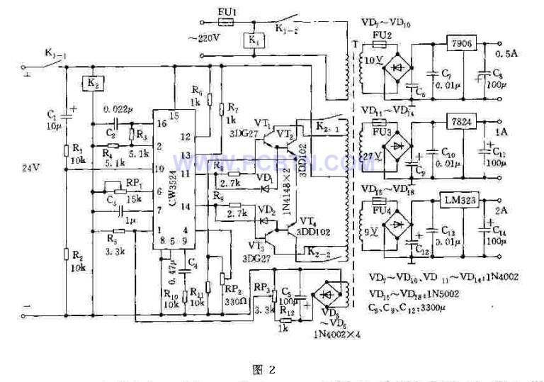 基于CW3524的开关稳压电源