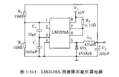 LM3578用做降压稳压器电路