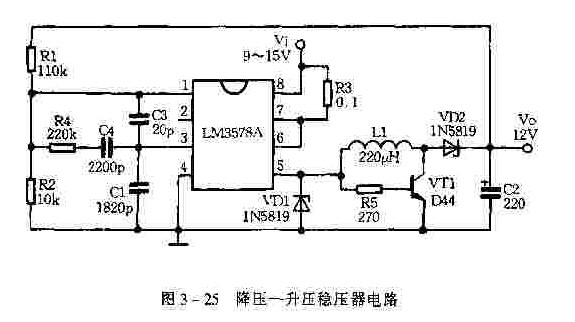 LM3578A用作降压-升压稳压