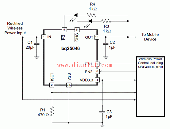 bq25046典型应用电路