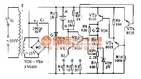 3.0A-1.5电流可调充电器电路图