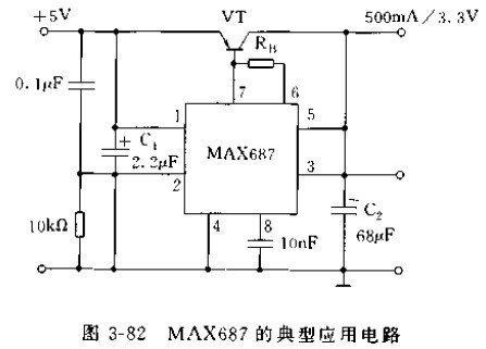 MAX687的典型应用电路图