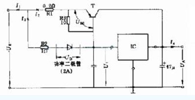 具有电流限制的稳压电路图