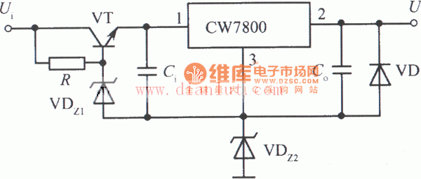 基于CW7800的高效稳压电源电路