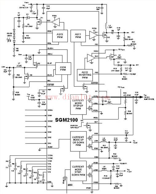 SGM6006同步降压型DC-DC电路