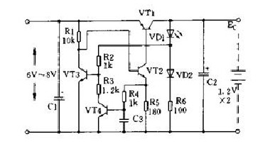 爱华J303型充电器的电源原理图