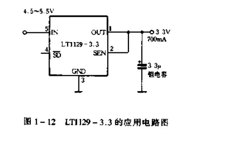 LT1129-3.3的应用电路