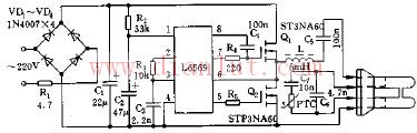用L6569自振荡驱动器设计的电子镇流器电路
