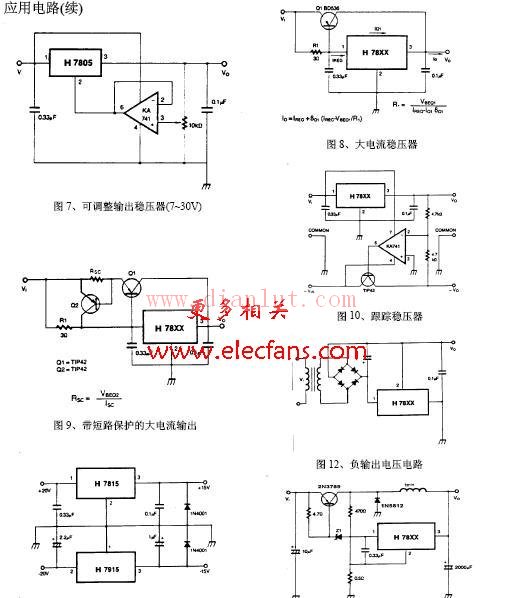 输出电压可在一定范围内调节的应用电路