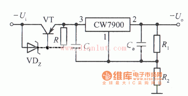 CW7900构成的高输入—高输出电压集成稳压电源电路路
