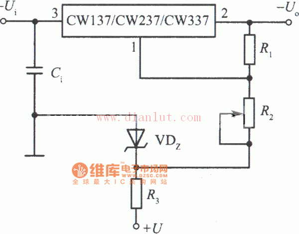 CW137组成连续可调的集成稳压电源