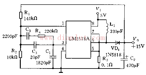 基于LM3578A的升压稳压器电路