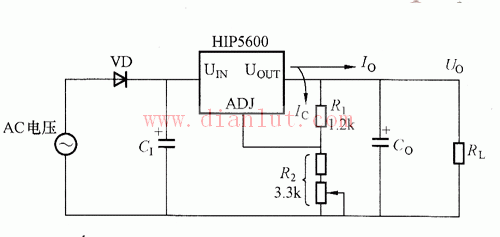 基于HIP5600直流输入时的电路