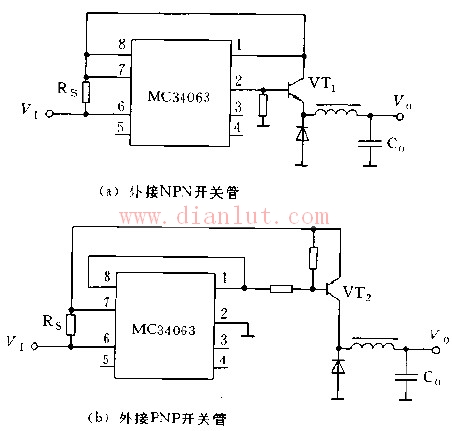 基于MC34063芯片制作外接晶体管的扩流电路