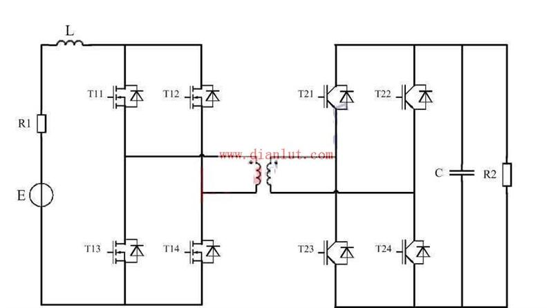 双向DC-DC变换电路原理图