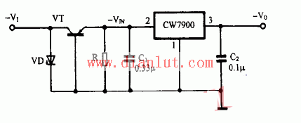 采用CW7900构成的高输入/出电压集成稳压电源电路