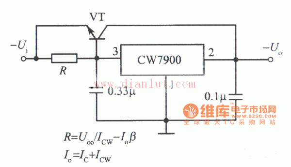 基于CW7900芯片制作大电流输出的集成稳压电源电路