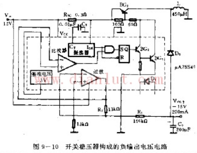 采用开关稳压器制作负输电压电路