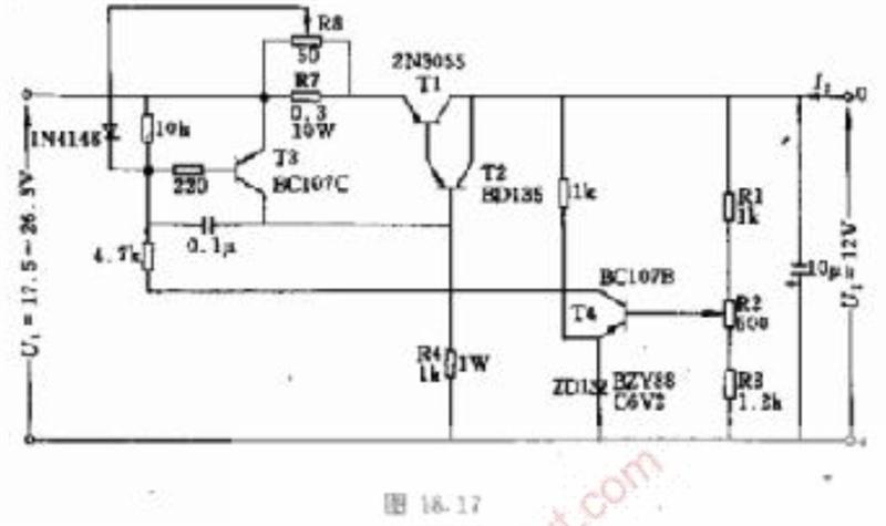 12v,5A的稳压电路图