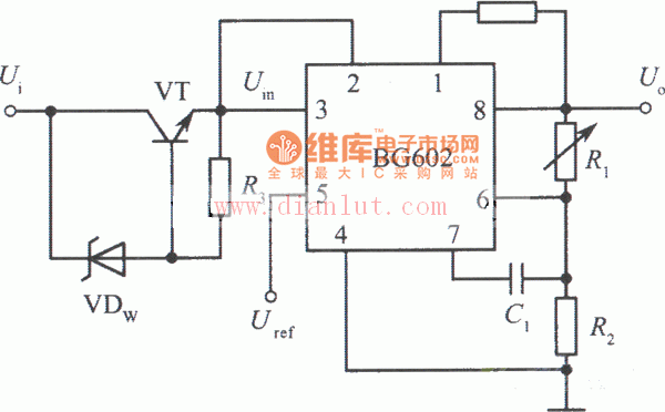 BG602组成的高输入电压集成稳压电源电路