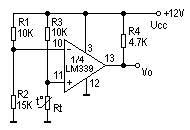 lm339的典型应用电路图