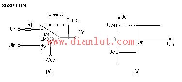 LM339制作单限比较器电路