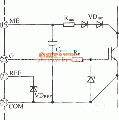 单极性门极驱动电路(0／+15v) IGBT电路
