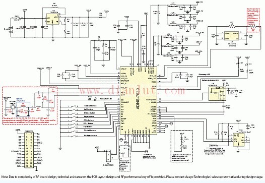 ADNS7630应用电路结构图