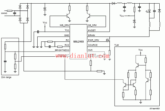 SSL2103降压配置框图