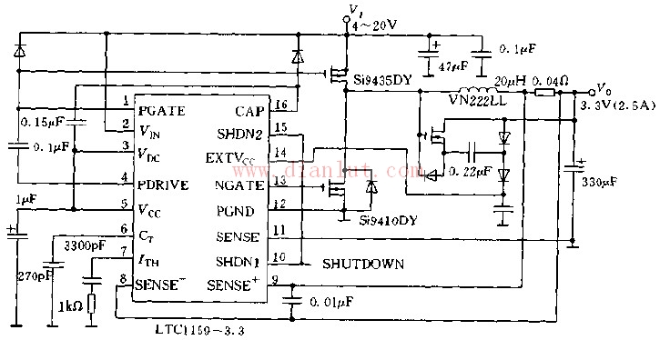 LTC1159的高效稳压电源电路