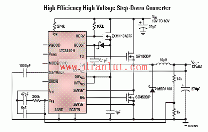 LTC3810-5高效高压降压转换器