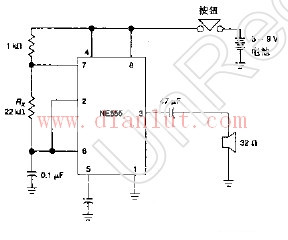 门上电子蜂鸣器电路图