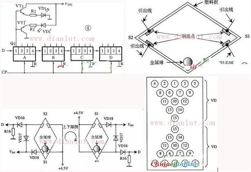 发光二级电子沙漏