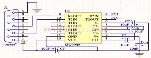 基于MAX232的计价器串口电路及芯片介绍