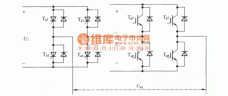 多电平变换器单相拓扑结构电路