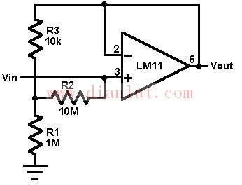 用LM11设计的电压跟随器电路