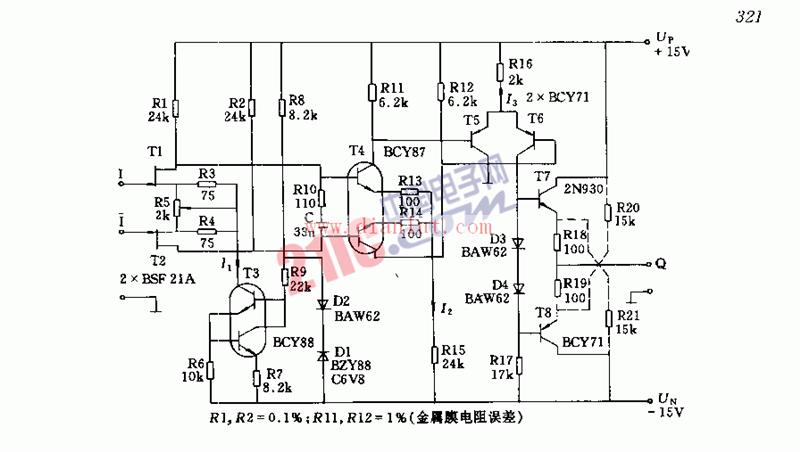 基于场效应晶体管的运算放大器电路