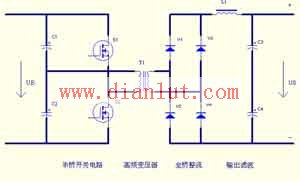 充电机电源的原理框图