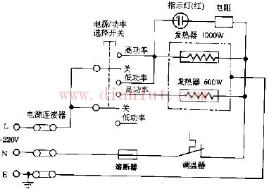 恒温式多用电热锅电路