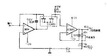 采用场效应管的对数放大器电路