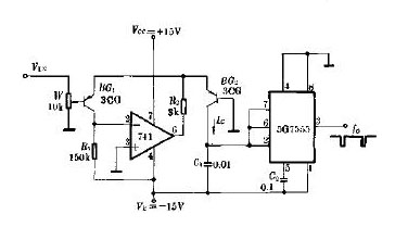 5G7555对数压频变换器电路