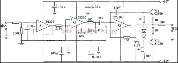 DY336设计的音响前级放大电路的简介